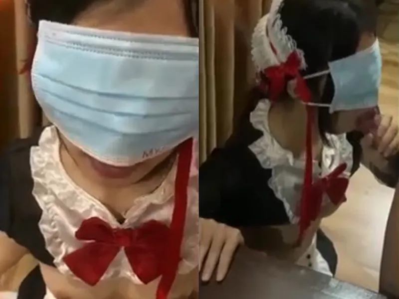 Gấu việt dâm cosplay nô lệ liếm bú con của quý điêu luyện